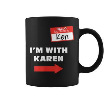 Im With Karen | Funny Couples Gifts Ken Halloween Costume Coffee Mug - Thegiftio UK
