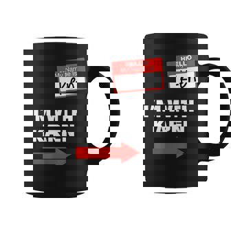 Im With Karen | Funny Couples Gifts Ken Halloween Costume Coffee Mug - Thegiftio