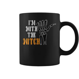 Im With The Witch Funny Couples Husband Halloween Costume Coffee Mug - Seseable