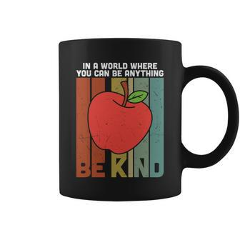 In A World Be Kind Teacher Apple Graphic Plus Size Shirt For Teacher Male Female Coffee Mug - Monsterry