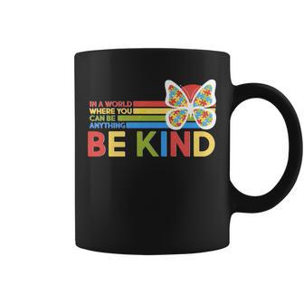 In A World Where You Can Be Anything Be Kind Autism Awareness Coffee Mug - Monsterry UK