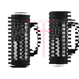 In God We Trust With Patriotic Vintage American Flag Coffee Mug - Thegiftio