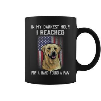 In My Darkest Hour I Reached For A Hand Found A Paw Dogs Coffee Mug - Thegiftio UK
