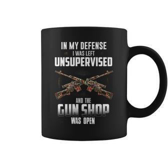 In My Defense - Gun Shop Was Open Coffee Mug - Seseable