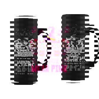 In October We Wear Pink Day Of The Dead Skulls Graphic Design Printed Casual Daily Basic Coffee Mug - Thegiftio