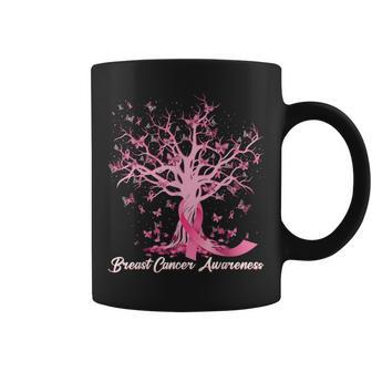 In October We Wear Pink Ribbon Tree Breast Cancer Awareness Coffee Mug - Thegiftio UK