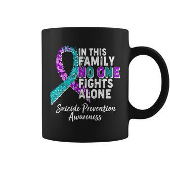 In This Family No One Fights Alone Suicide Prevention Awareness Coffee Mug - Monsterry