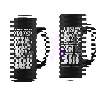 In This Family No One Fights Alonecute Giftpancreatic Cancer Ribbon Gift Coffee Mug - Monsterry
