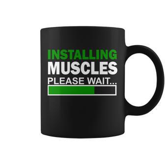 Installing Muscles Please Wait Tshirt Coffee Mug - Monsterry UK