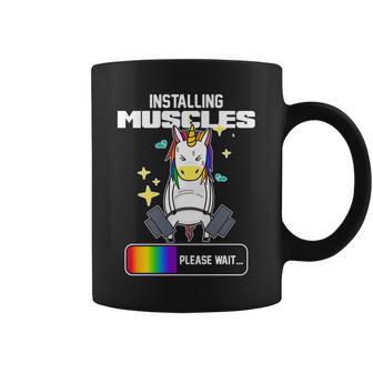 Installing Muscles Unicorn Lifting Coffee Mug - Monsterry UK