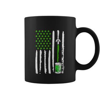 Irish American Flag Draft Funny Beer Shamrock Coffee Mug - Monsterry