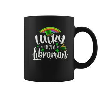 Irish Lucky To Be A Librarian St Patricks Day Teacher Gift Coffee Mug - Thegiftio