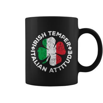 Irish Temper Italian Attitude Shirt St Patricks Day Gift Coffee Mug - Monsterry DE