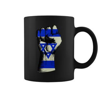 Israel Flag Fist Coffee Mug - Monsterry