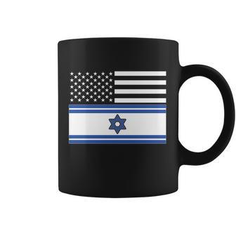 Israeli American Flag Coffee Mug - Monsterry DE