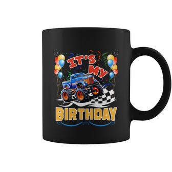 It Is My Birthday Boy Monster Truck Car Party Day Kids Cute Gift Coffee Mug - Monsterry CA