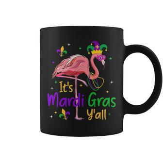 It S Mardi Gras Y All Funny Flamingo Mardi Gras Coffee Mug - Thegiftio UK