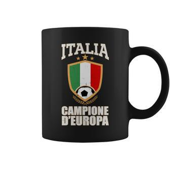 Italia Campione Deuropa Soccer Flag Shield Logo Graphic Design Printed Casual Daily Basic Coffee Mug - Thegiftio UK