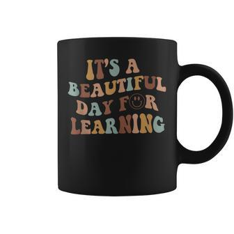Its A Beautiful Day For Learning Teacher Vintage Coffee Mug - Thegiftio UK