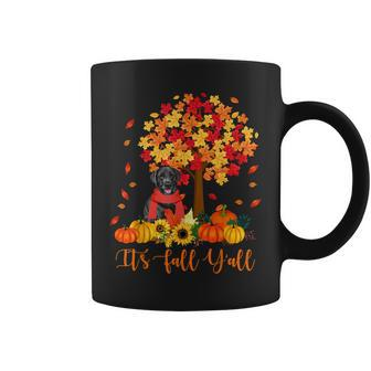 Its Fall Yall Labrador Black Lab Halloween Coffee Mug - Thegiftio UK