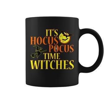 Its Hocus Pocus Time Witches Halloween Tshirt Coffee Mug - Monsterry