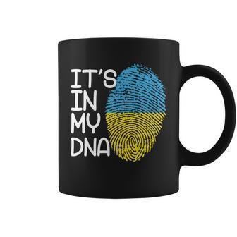 Its In My Dna Ukraine Fingerprint Coffee Mug - Monsterry AU
