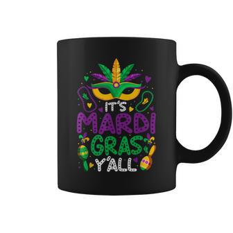 Its Mardi Gras Yall Mardi Gras Party Mask Costume Coffee Mug - Thegiftio UK