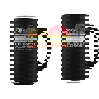 Its Never Too Early For Halloween Skeleton Dancing Vinatge Coffee Mug | Seseable UK