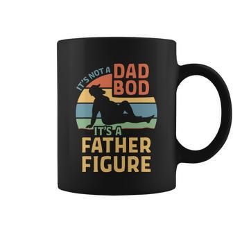Its Not A Dad Bod Its A Father Figure Funny Retro Papa Coffee Mug - Monsterry DE