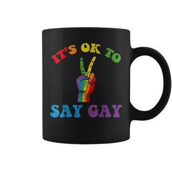 Its Ok To Say Gay - Florida Its Ok To Say Gay Lgbt Pride Coffee Mug - Thegiftio UK