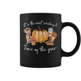 Its The Most Wonderful Time Of The Year Pumpkin Autumn Fall Coffee Mug - Thegiftio