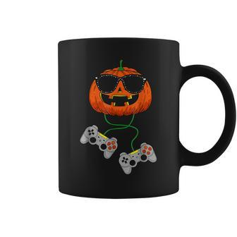 Jack O Lantern Gamer Boys Funny Halloween Gaming Video Games Coffee Mug - Thegiftio UK