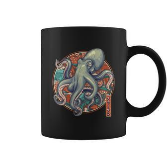 Japanese Kracken Octopus Monster Coffee Mug - Monsterry AU