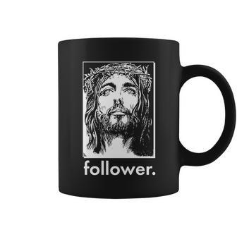 Jesus Christ Portrait Follower Coffee Mug - Monsterry