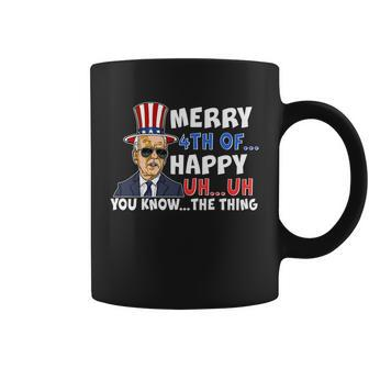 Joe Biden Merry 4Th Of Happy Uh You Know The Thing Graphic Design Printed Casual Daily Basic Coffee Mug