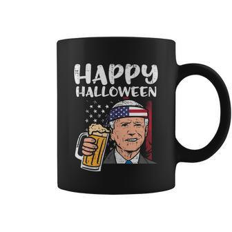 Joe Biden Us Flag Happy Halloween Funny Patriotic Men Women Coffee Mug - Monsterry