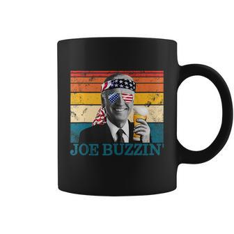 Joe Buzzin 4Th Of July Retro Drinking President Joe Biden Coffee Mug - Monsterry DE