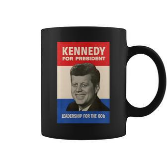 John F Kennedy 1960 Campaign Vintage Poster Coffee Mug - Monsterry
