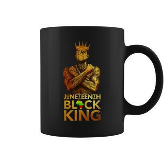 Junenth Black King Melanin Dad Fathers Day Black Afro Coffee Mug - Thegiftio UK