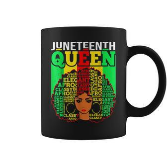 Junenth Black Queen Afro Melanin Girl Magic Women Girls Coffee Mug - Thegiftio UK