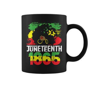 Junenth Is My Independence Day Black Women Black Pride Coffee Mug - Thegiftio UK