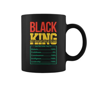 Junenth King Black Dad Fathers Day Nutrition Facts Father Coffee Mug - Thegiftio UK