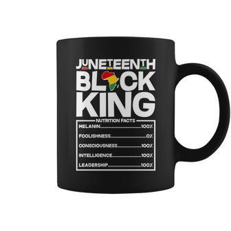 Juneteenth Black King Nutrition Facts Tshirt Coffee Mug - Monsterry CA