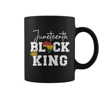 Juneteenth Black King With Pan African Map Flag Gift V2 Coffee Mug - Thegiftio UK