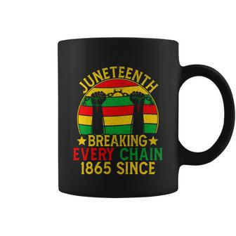 Juneteenth Breaking Every Chain Since 1865 Fist Blm Freedom Graphic Design Printed Casual Daily Basic V2 Coffee Mug - Thegiftio UK