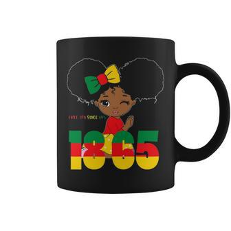 Juneteenth Celebrating 1865 Black Girl Kids Toodlers Coffee Mug - Thegiftio UK