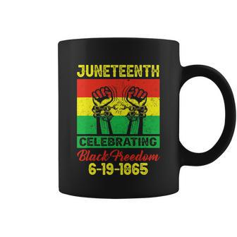 Juneteenth Celebrating Black Freedom 1865 Flag Graphic Design Printed Casual Daily Basic Coffee Mug - Thegiftio UK