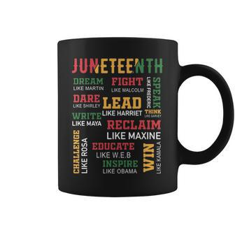 Juneteenth Dream Like Leaders Blank Lined Notebook Journal To Celebrate June 19Th And 4Th Of July Perfect For Melanin Men Women And Kids Coffee Mug - Thegiftio UK