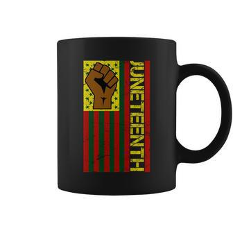 Juneteenth Flag Independence Day Vintage Celebration Coffee Mug - Monsterry