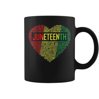Juneteenth Heart Black History Afro American African Freedom 1 Coffee Mug - Thegiftio UK